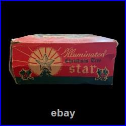 Vintage NOMA Illuminated Christmas Tree Star Lights Up Original Box