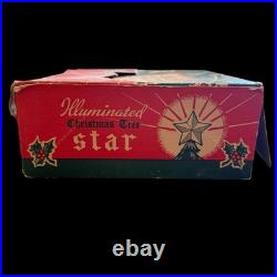 Vintage NOMA Illuminated Christmas Tree Star Lights Up Original Box