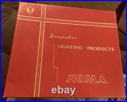 Vintage NOMA Merry Christmas Star Tree Topper withCord & Extra C6 Bulbs Works