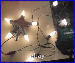 Vintage NOMA Merry Christmas Star Tree Topper withCord & Extra C6 Bulbs Works Vintage NOMA Merry Christmas Star Tree Topper withCord & Extra C6 Bulbs Works
