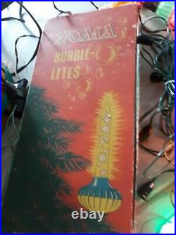Vintage Noma Bubble Lites Original Box clips Paramount Gilbert 4 Christmas tree