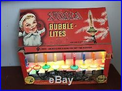 Vintage Noma C-6 Bubble Lite Christmas Tree Lights Orig Box 509 -all Work 1948