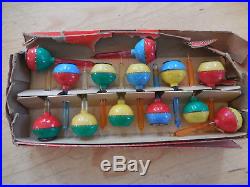 Vintage Noma Lot Christmas Tree Snap On Bubble Lights Covers