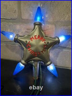 Vintage Noma Star Of Bethlehem C6 Christmas Tree Topper Light Original Box Near