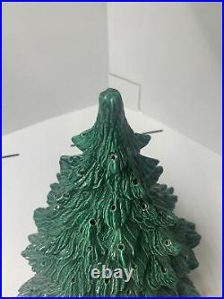 Vintage Nowell Ceramic Christmas Tree 4 Piece Music Box 22