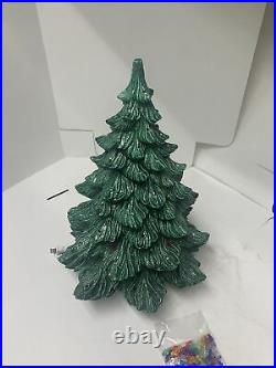 Vintage Nowell Ceramic Christmas Tree 4 Piece Music Box 22