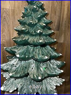 Vintage Nowell Mold Ceramic Christmas Tree Read Description Please 25 Inch