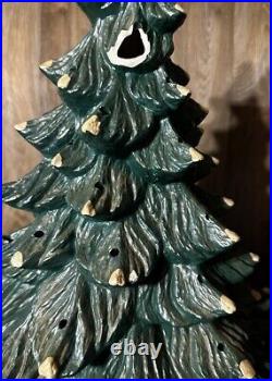 Vintage Nowell Mold Ceramic Christmas Tree Read Description Please 25 Inch