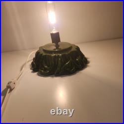 Vintage Nowell's Mold Carol Ceramic Lighted Christmas Tree 16 With Base