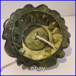 Vintage Nowell's Mold Carol Ceramic Lighted Christmas Tree 16 With Base