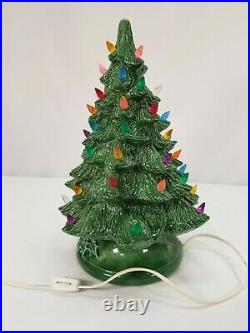 Vintage Nowell's Molds 1981 14Tall With Base Ceramic Christmas Tree