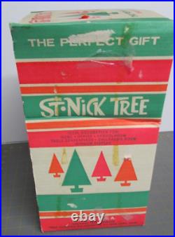 Vintage Nrw Arthur Hahn St Nick Christmas Tree 13 Tall in orginal box