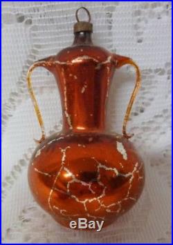 Vintage Old Germany Glass Christmas Tree Ornament Teapot Chocolate Pot Rare