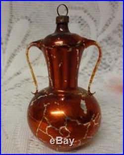 Vintage Old Germany Glass Christmas Tree Ornament Teapot Chocolate Pot Rare