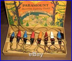 Vintage Paramount Christmas Tree Lights, Mazda Bulbs, Working Lamps, Original Box