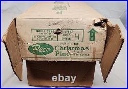 Vintage Peco Christmas Tree 6 Ft Beautiful Aluminum sparkling 91 branches withbox