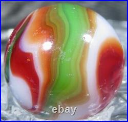 Vintage Peltier Opaque Christmas Tree Rebel Hybrid Swirl. 62 Marble #104