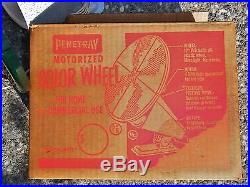Vintage Penetray 12 Inch Motorized Color Wheel Light for Aluminum Christmas Tree