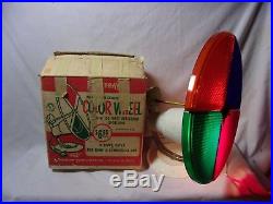 Vintage Penetray Motorized Color Wheel for Aluminum Christmas Tree with Box T