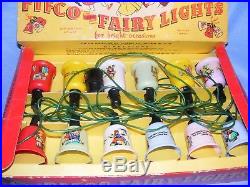 Vintage Pifco Christmas Nursery Rhyme Plastic Tree Decoration Lights Old Boxed