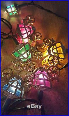 Vintage Pifco Cinderella Carriages & Lanterns Christmas Tree String Fairy Lights