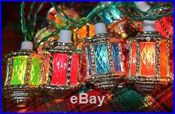 Vintage Pifco Victorian lanterns Christmas tree Lights orig box 1970s 80's