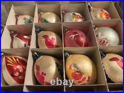 Vintage Poland Christmas Ornaments Hand Painted Hand Blown Most Rare 12 Fantasia Vintage Poland Christmas Ornaments Hand Painted Hand Blown Most Rare 12 Fantasia