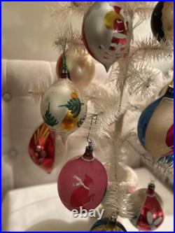 Vintage Poland Christmas Ornaments Hand Painted Hand Blown Most Rare 12 Fantasia