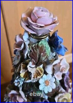 Vintage Porcelain Flower Tree. Made In Italy Christmas Tree