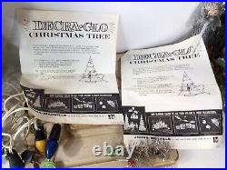 Vintage RARE Johns-Manville DECRAGLO Christmas Tree Box withLights & Papers