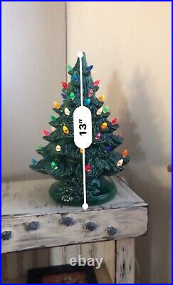 Vintage RARE Nowell Ceramic Christmas Tree with music box