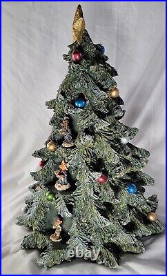 Vintage Rare Boyds Bears Christmas Tree Large Display With 9 Figurines