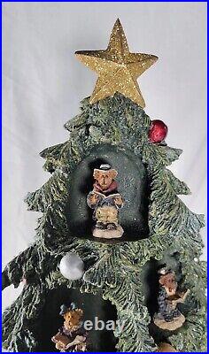 Vintage Rare Boyds Bears Christmas Tree Large Display With 9 Figurines