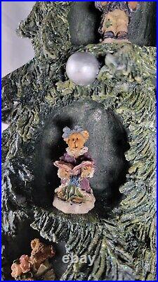 Vintage Rare Boyds Bears Christmas Tree Large Display With 9 Figurines