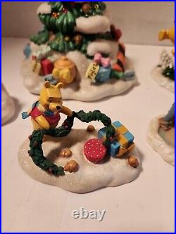 Vintage Rare Set Disney Winnie-the-pooh Christmas Tree Rabbit's House Tigger