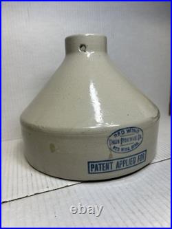 Vintage Red Wing Stoneware Christmas Tree Stand