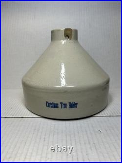 Vintage Red Wing Stoneware Christmas Tree Stand
