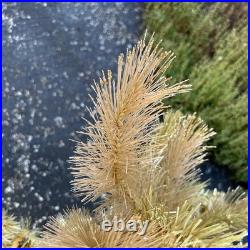 Vintage Retro Bottle Brush  Christmas Tree Pink & Gold 4 ft. Tall