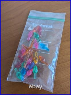 Vintage Retro MCM 70s Atlantic Ceramic Lighted Holiday Christmas Tree And Base