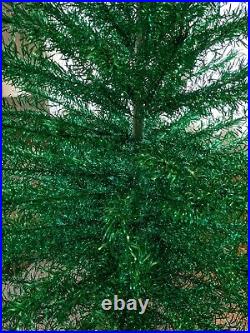 Vintage Revlis Starlite Green Stainless 7' Xmas Christmas Tree