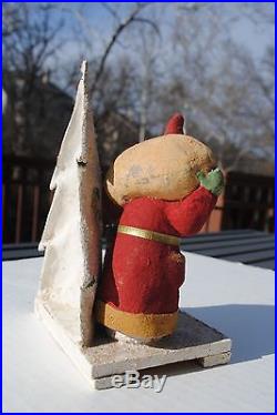 Vintage Santa Carrying Sack Figurine Christmas Tree Stunning