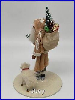 Vintage Santa Claus W Sheep By Twins Feather Trees'92 Gift Box Backpack 8 See