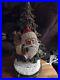 Vintage Santa Face Ceramic Christmas Tree Folkart 16 Inches Lighted