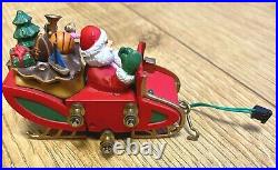 Vintage Santa's Magic Tree Ride Electric Christmas Tree Ornament Train Track