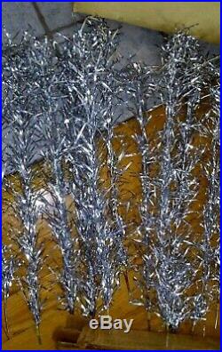 Vintage Sapphire Aluminum Silver Christmas Tree 6 Foot with 45 Branches and box