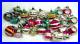 Vintage Shiny Brite USA Mica Striped Indents Christmas Ornaments Lot