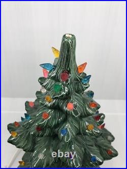 Vintage Signed 1978 Edmar Atlantic Mold Ceramic Light Up 16 Christmas Tree