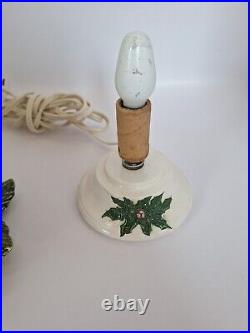 Vintage Signed NOWELL MOLDS 7 Ceramic Christmas Tree with Base and Lights Works