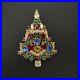 Vintage Signed RARE WEISS Rhinestone Candle Christmas Tree Brooch Pin