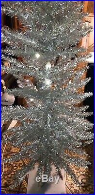 Vintage Silver Accent 225 Tips Christmas Tree